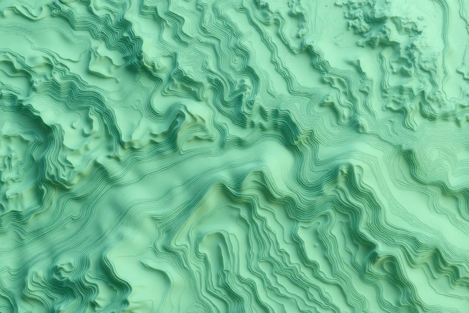 Topographic environmental data visualization